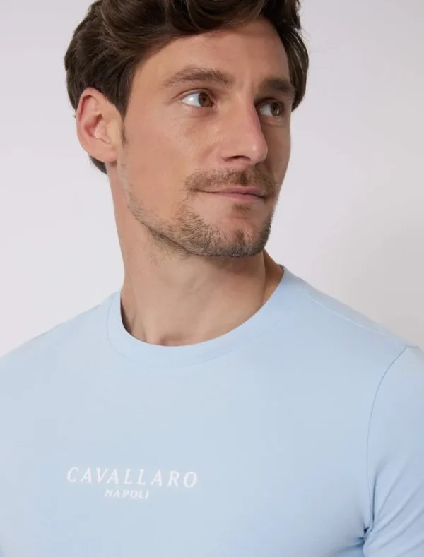 Outlet Cavallaro Napoli Bari T-Shirt Blauw