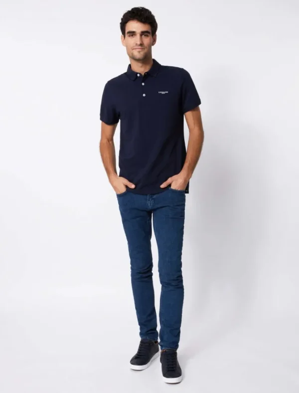 Outlet Cavallaro Napoli Basic Polo Donkerblauw