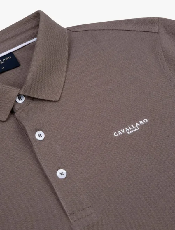 Discount Cavallaro Napoli Basic Polo Bruin