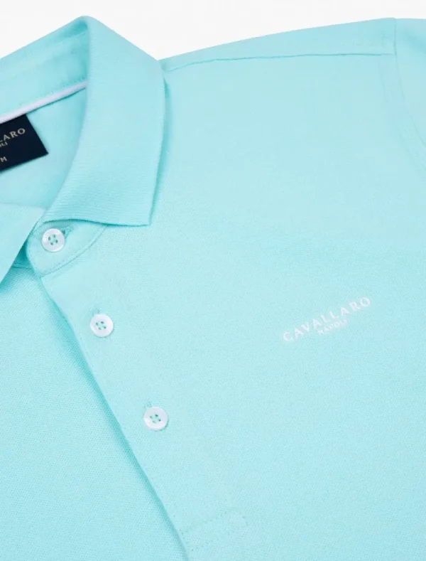 Best Sale Cavallaro Napoli Basic Polo Blauw