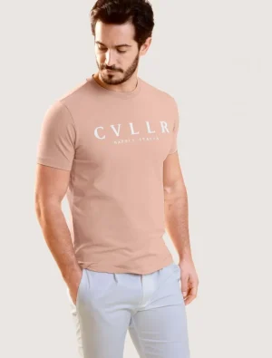 Cheap Cavallaro Napoli Bassario T-Shirt Oud Roze