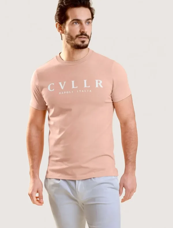 Cheap Cavallaro Napoli Bassario T-Shirt Oud Roze