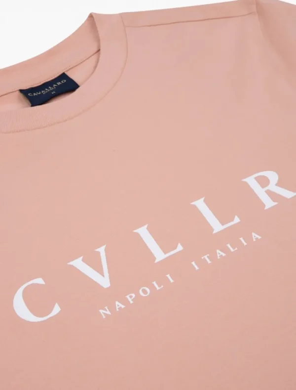 Cheap Cavallaro Napoli Bassario T-Shirt Oud Roze