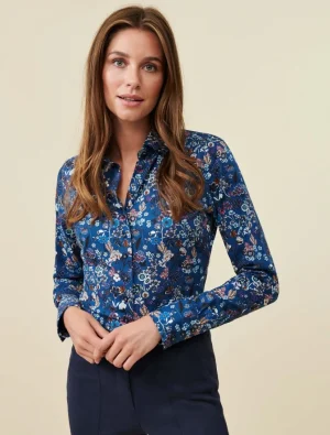 Cheap Cavallaro Napoli Camea Blouse Donkerblauw