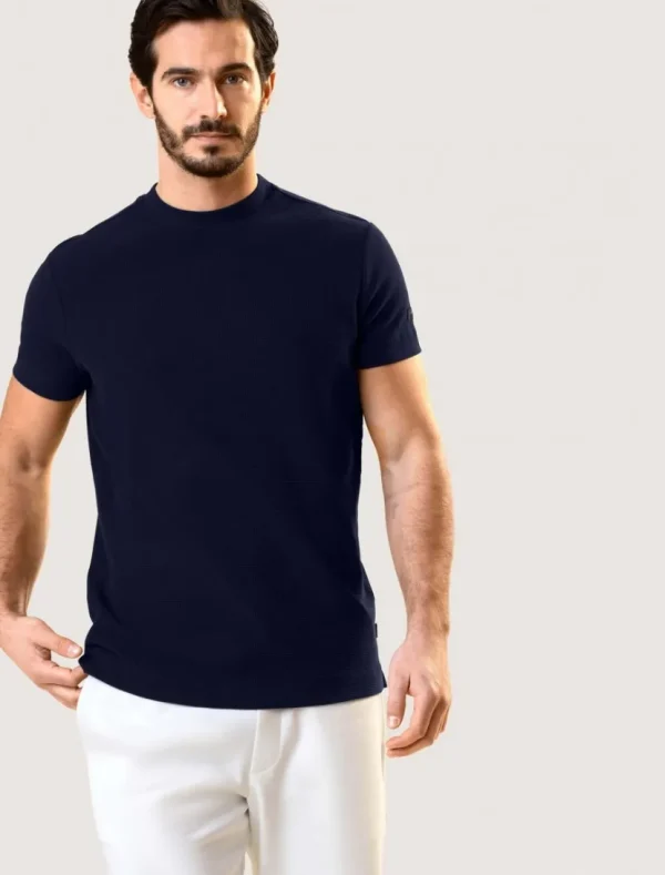 Discount Cavallaro Napoli Corato T-Shirt Donkerblauw