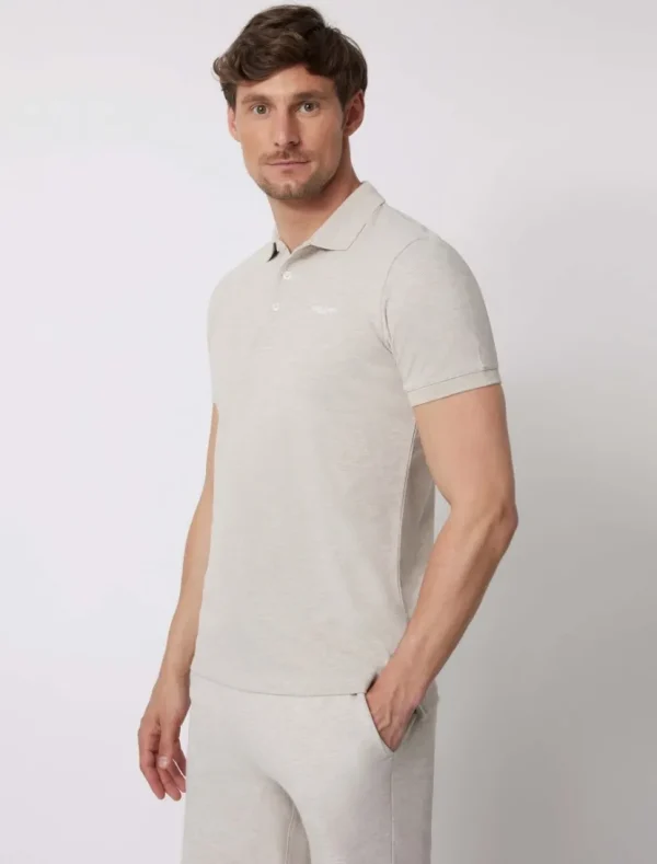 Shop Cavallaro Napoli Damiano Polo Beige Melange