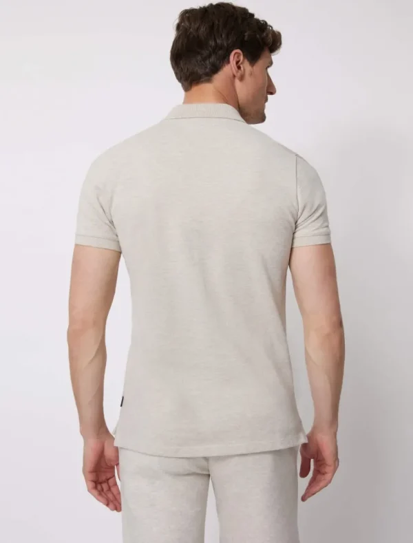 Shop Cavallaro Napoli Damiano Polo Beige Melange