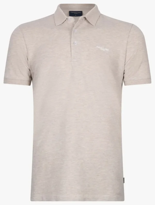 Shop Cavallaro Napoli Damiano Polo Beige Melange