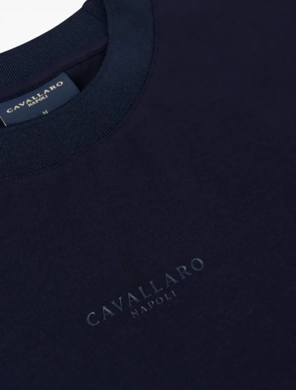 Discount Cavallaro Napoli Darione T-Shirt Donkerblauw