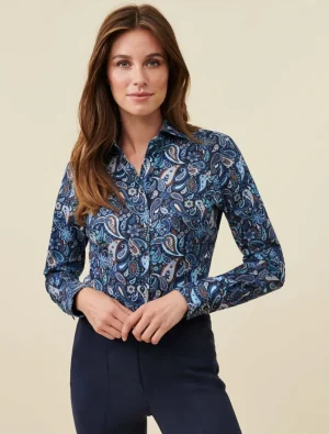 Flash Sale Cavallaro Napoli Loretta Blouse Donkerblauw