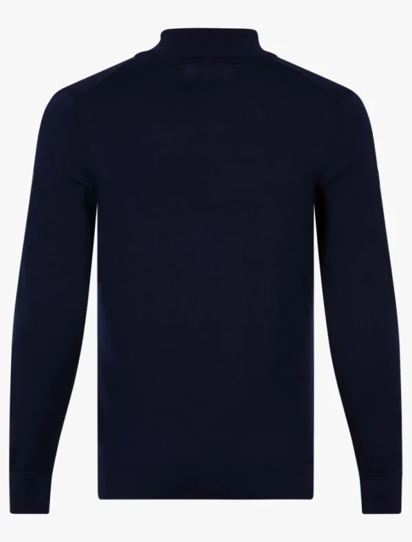 Online Cavallaro Napoli Merino Half Zip Trui Donkerblauw