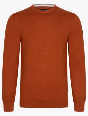 Online Cavallaro Napoli Merino R-Neck Trui Oranje