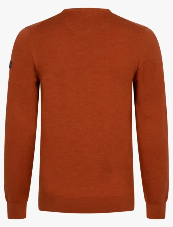 Online Cavallaro Napoli Merino R-Neck Trui Oranje