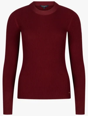 Shop Cavallaro Napoli Mezzolara Top Donkerrood