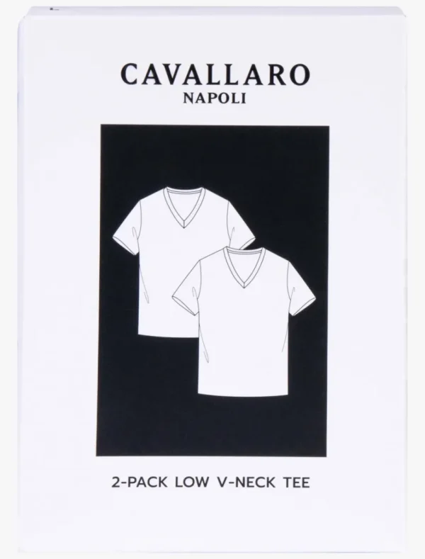 Hot Cavallaro Napoli V-Neck Low 2-Pack Wit