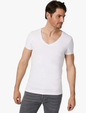 Sale Cavallaro Napoli V-Neck Low 2-Pack Ondershirts Wit